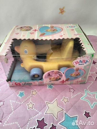 Аксессуары для беби борна каталка уточка