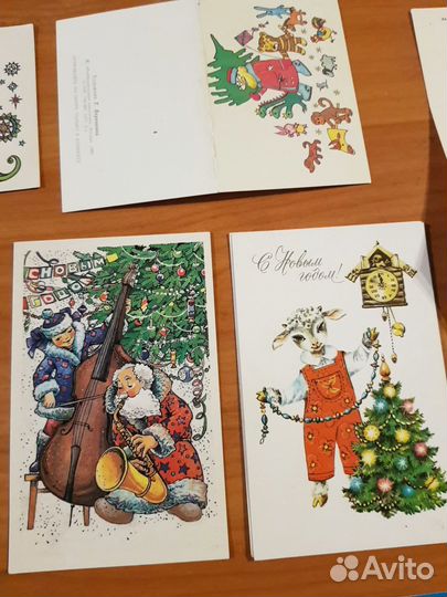 Новогодние открытки СССР часть 2