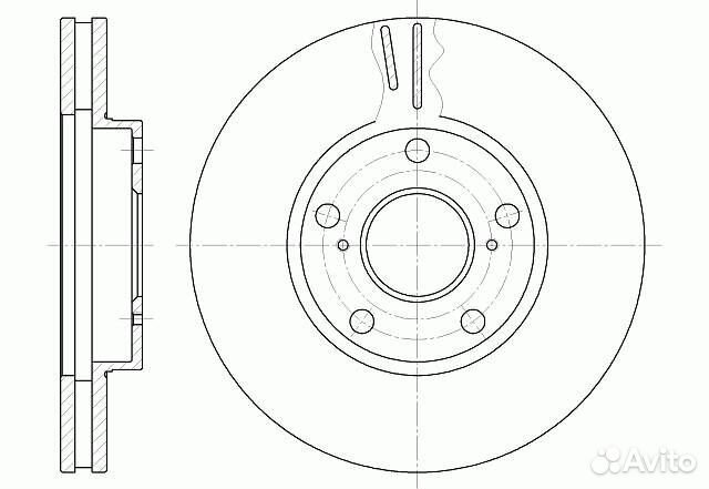 Диск тормозной (Спереди) Toyota Camry (XV30) 90-06