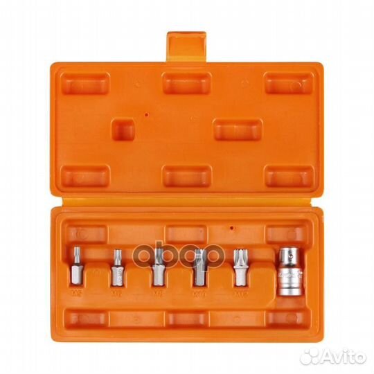 Набор бит вставок spline 3/8 30мм с держателем