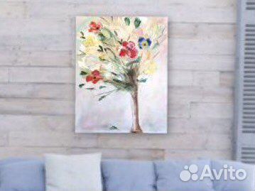 Картина холст Букет масло