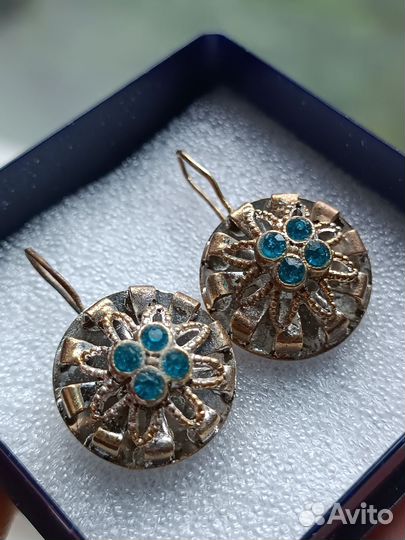 Серьги винтаж Чехия СССР