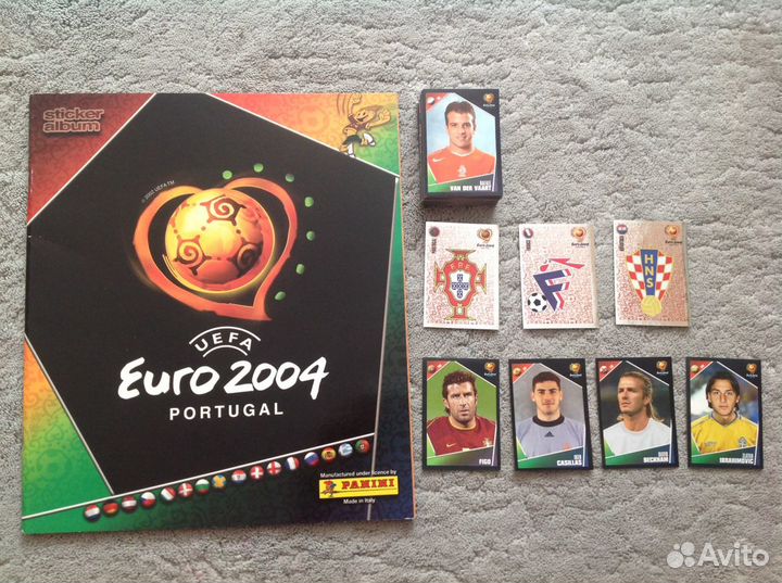Поштучная продажа panini Евро 2004