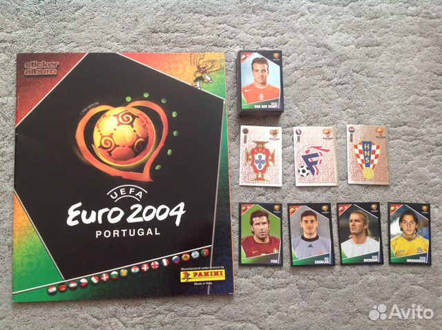 Поштучная продажа panini Евро 2004