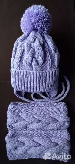 Шапочка и снуд - ог. 48-55 см