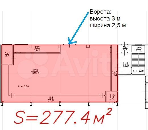 Производство, 277.4 м²