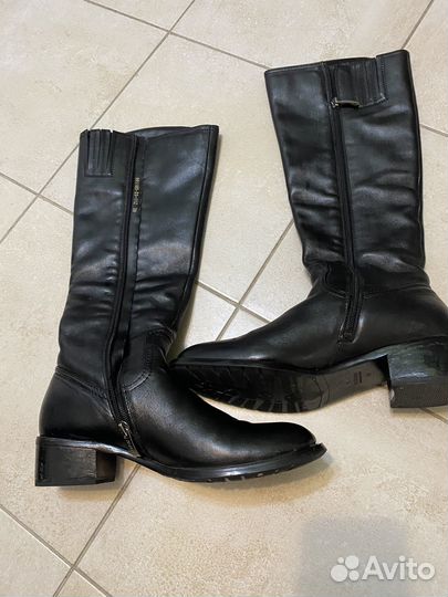 Сапоги зимние женские кожаные 39 бу
