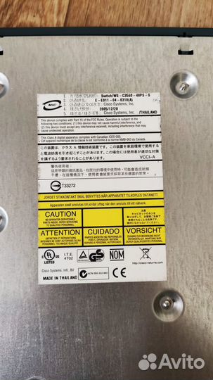 Коммутатор Cisco Catalyst WS-C3560-48PS-S