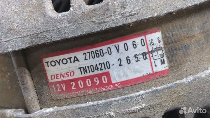 Генератор Toyota Camry V40