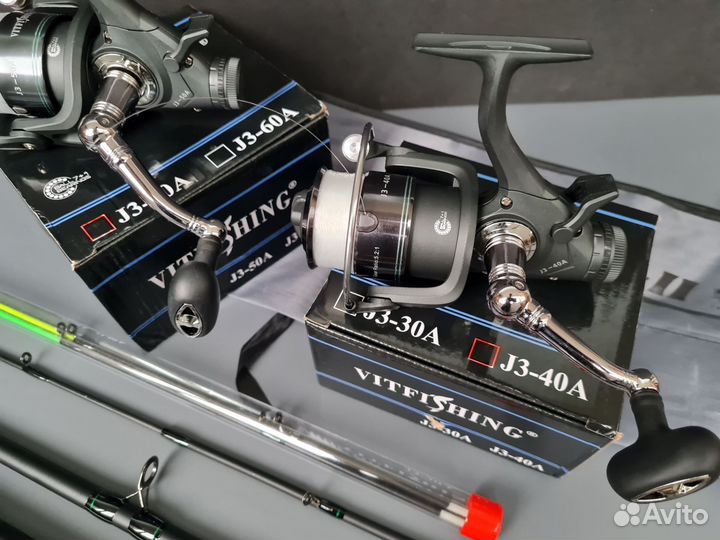 Фидерные спиннинги комплект с катушками