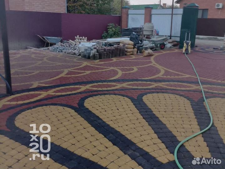 Тротуарная плитка, бордюры