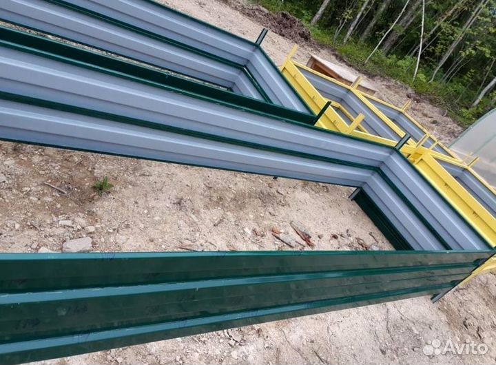 Грядка оцинкованная 1м х 4м х 22см