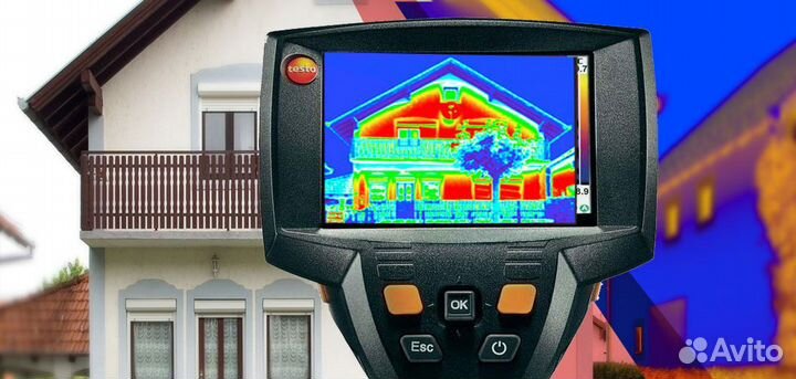 Поиск утечки тепла Тепловизор Фотоотчет