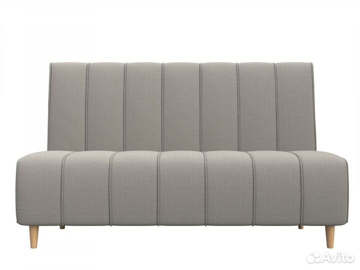 Диван кухонный прямой Ральф, рогожка, амур бежевый