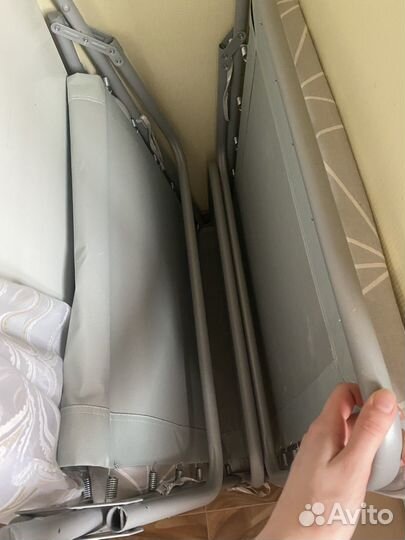 Раскладушка с матрасом