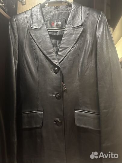 Пиджак кожаный