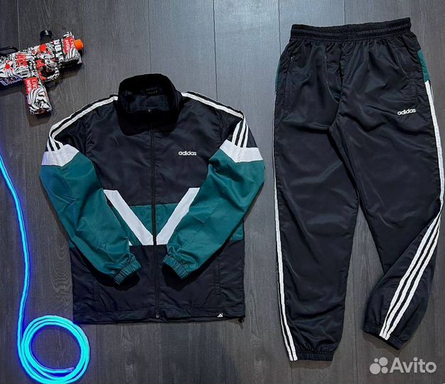 Спортивный костюм Adidas ретро плащевый LUX