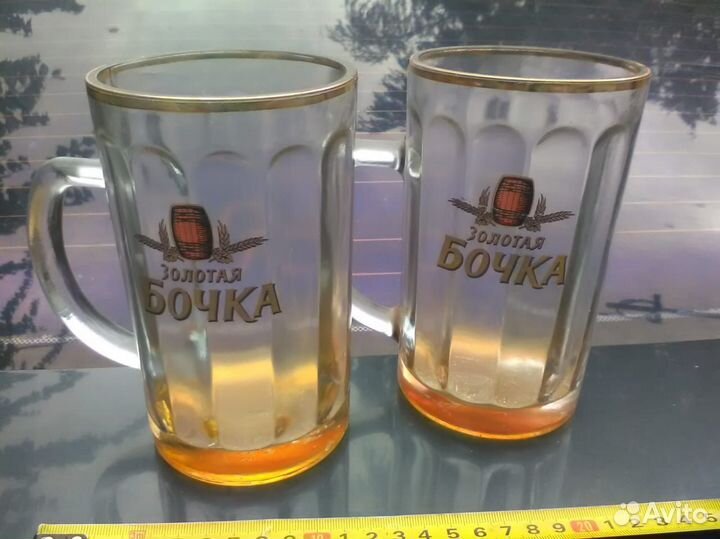 Пивная кружка золотая бочка