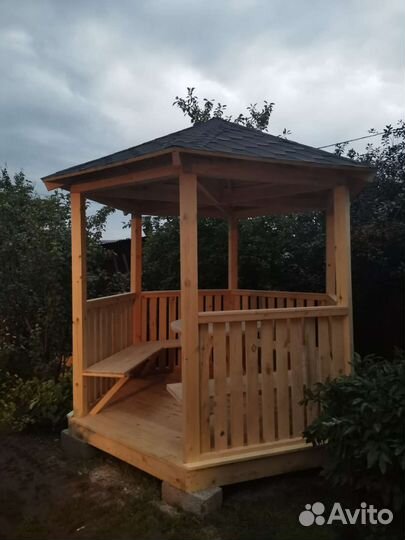 Беседка садовая шестиугольная