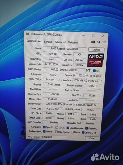 Видеокарта rx 5600xt