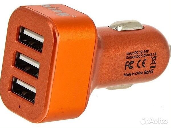 Быстрые, мощные зарядки в авто на 2/3/4*USB порта