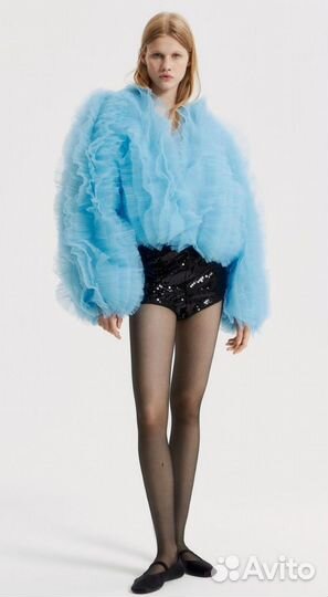 Болеро oversize из тюля L