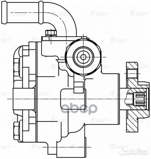 Насос гур для а/м Skoda Octavia (96) /VW Golf IV