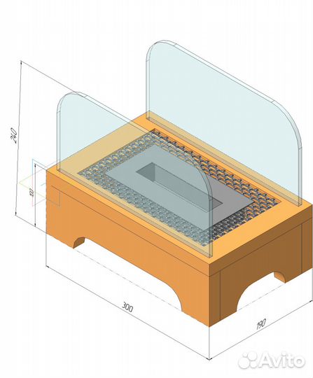 Биокамин ручной работы Oscar (на заказ)