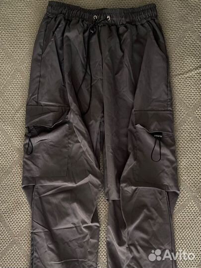 Брюки карго серые y2k