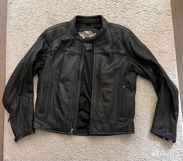 Куртка кожаная harley davidson новая