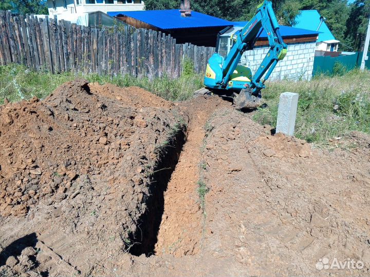 Услуги мини-экскаватора / Приеду сегодня