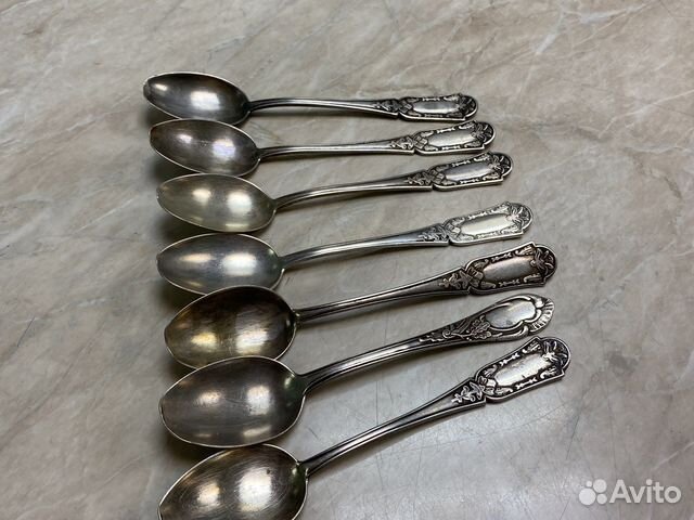 Чайные ложки серебро 875