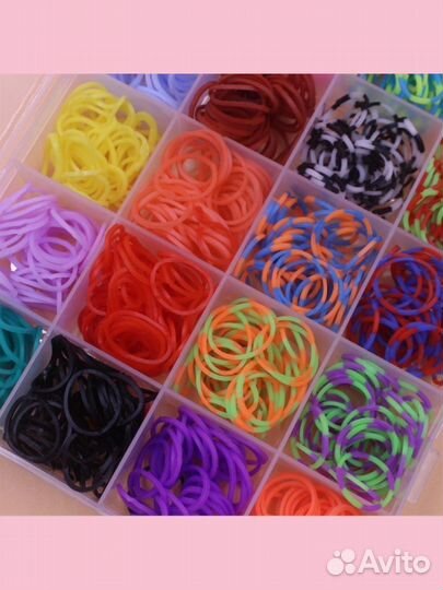 Набор резинок для плетения украшений и браслетов