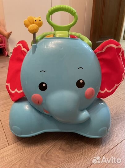 Слон каталка fisher price