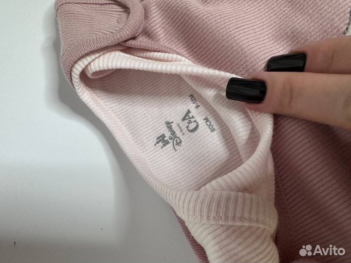 Комплект слип и боди 80 размер для девочки