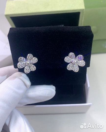 Серьги Van Cleef золото, 1.61ct