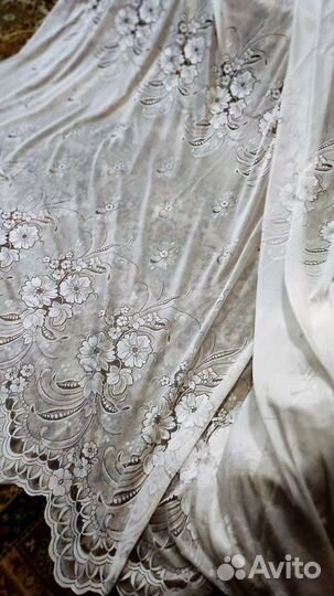 Тюль портьерная белая