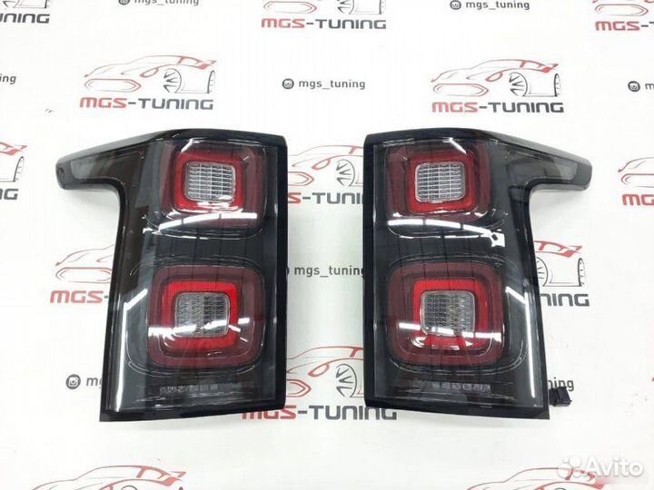 Фонари Range Rover 12-17 стиль рест. 2017+ Черные