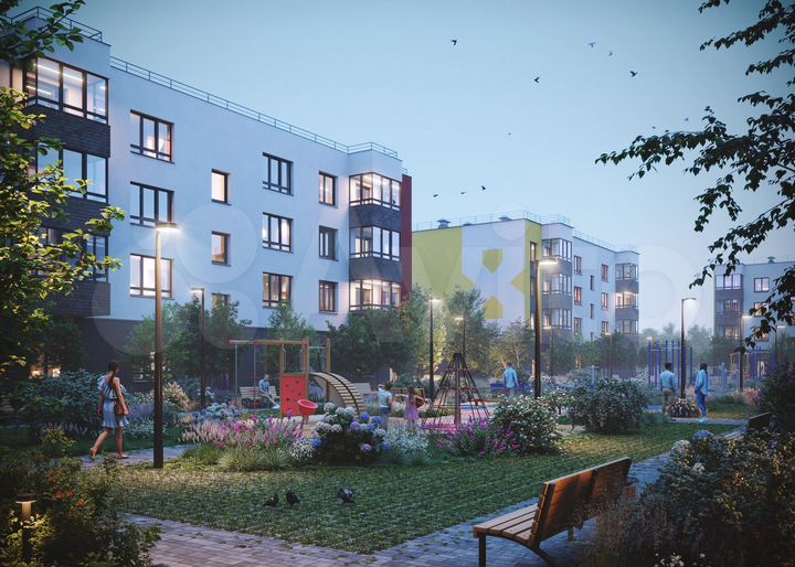 2-к. квартира, 59,4 м², 2/4 эт.