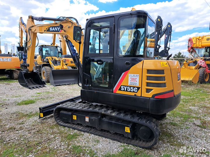 Мини-экскаватор Sany SY55C, 2022