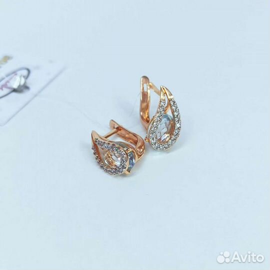 Золотые серьги