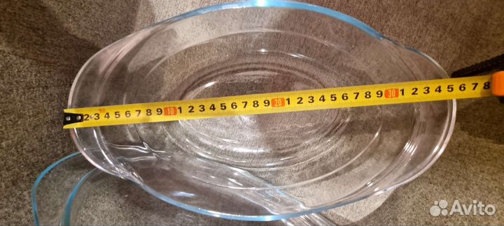 Утятница с крышкой стеклянная