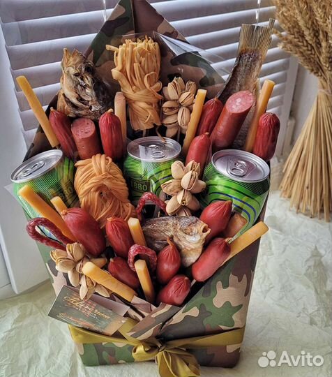 Мужской съедобный букет