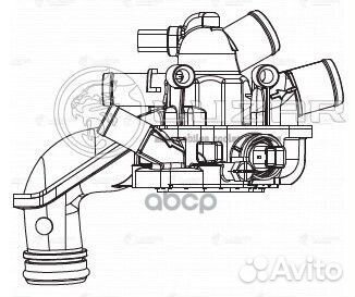 Термостат PSA 308 (07) /C4 (08) 1.6i ат (рифленые