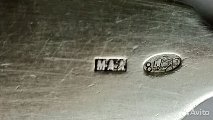 Серебряная столовая ложка, 84 проба