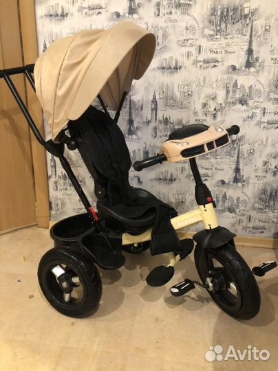 Детский велосипед с ручкой