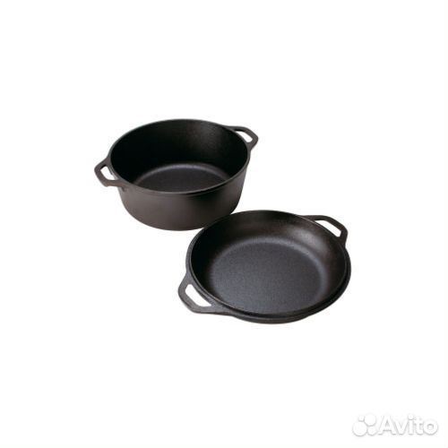 Кастрюля Lodge L8DD3 Double Dutch Oven 4,73л