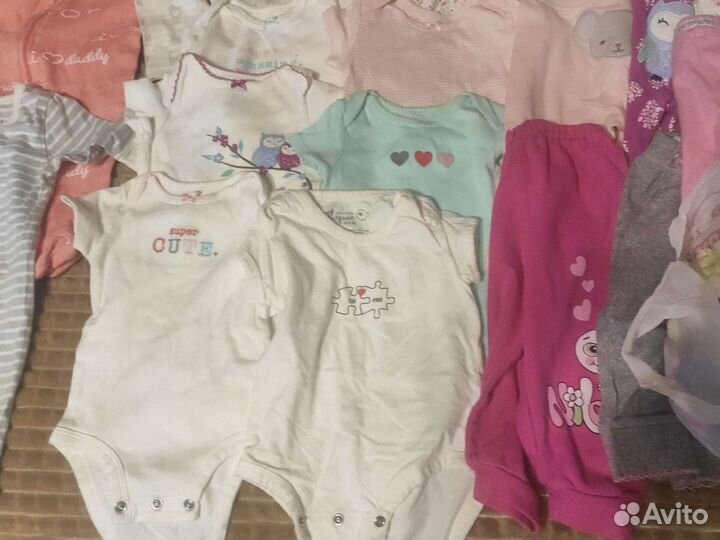 Вещи пакетом на девочку от 3 до 6 мес