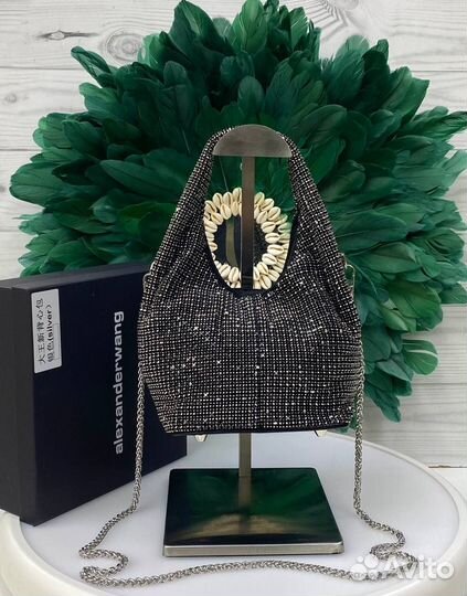 Alexander wang сумка со стразами