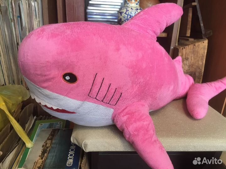 Икеа IKEA розовая акула блохэй